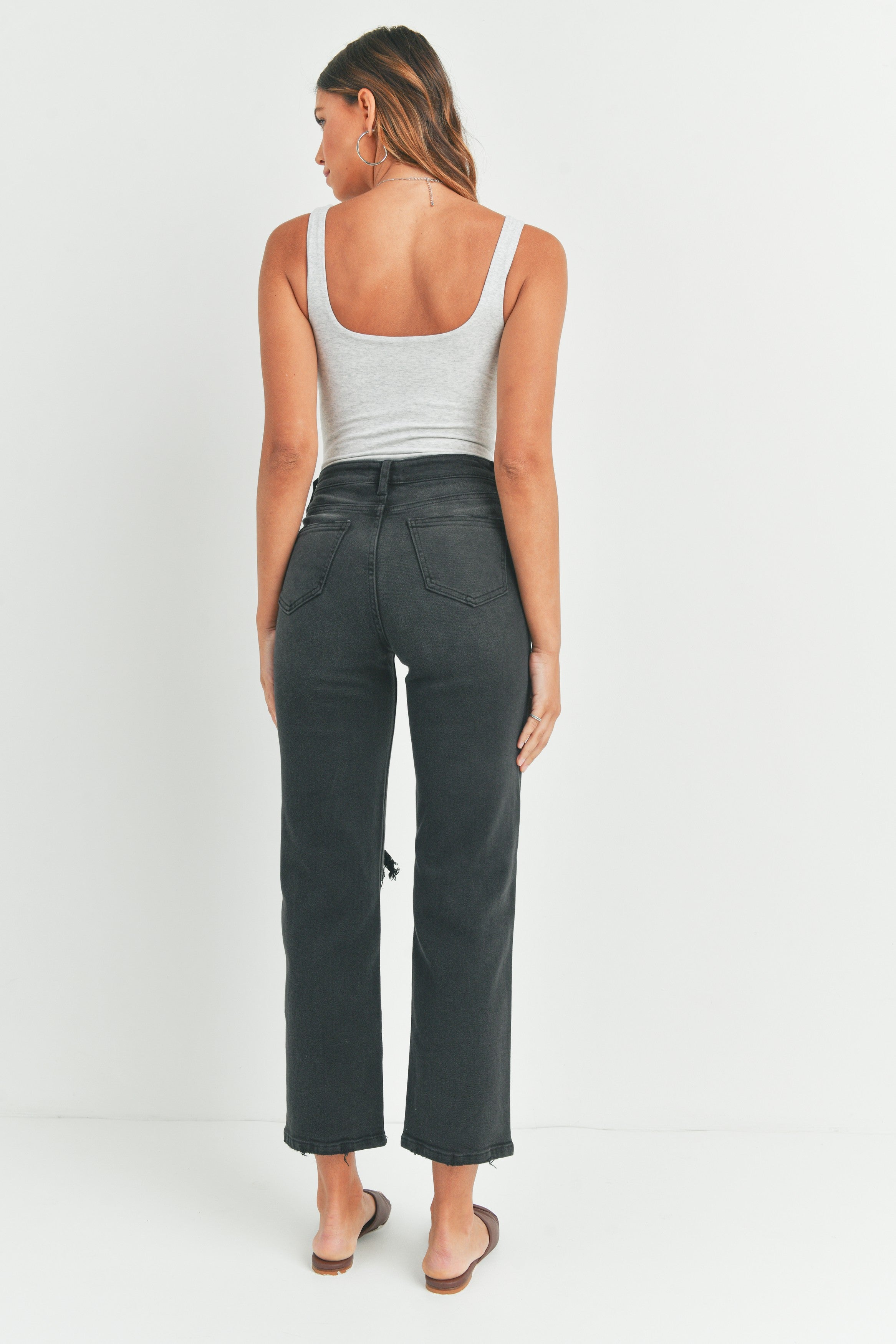 The Allison High Waist Distressed Jean