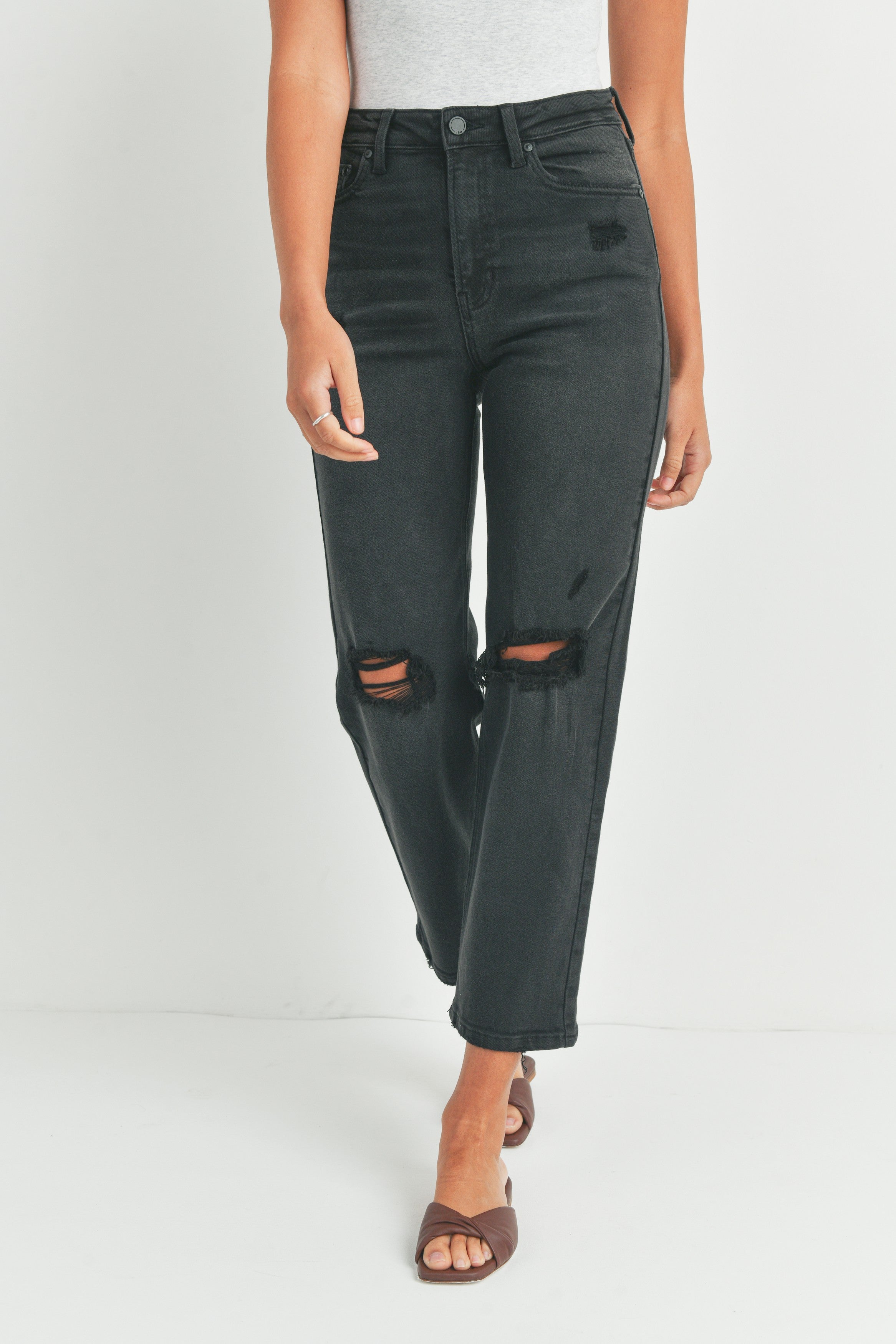 The Allison High Waist Distressed Jean