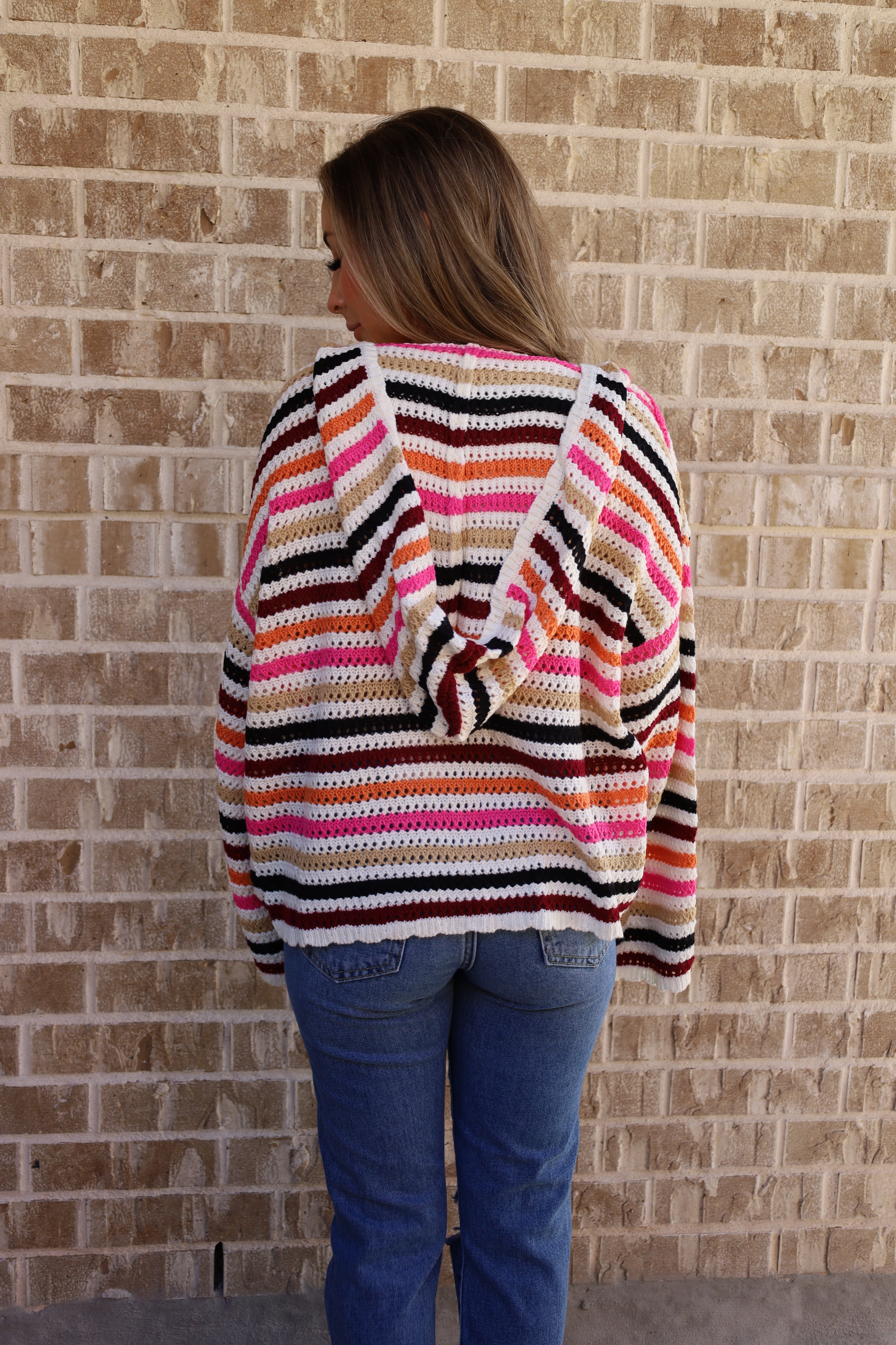 Happy Vibes Knit Striped Sweater