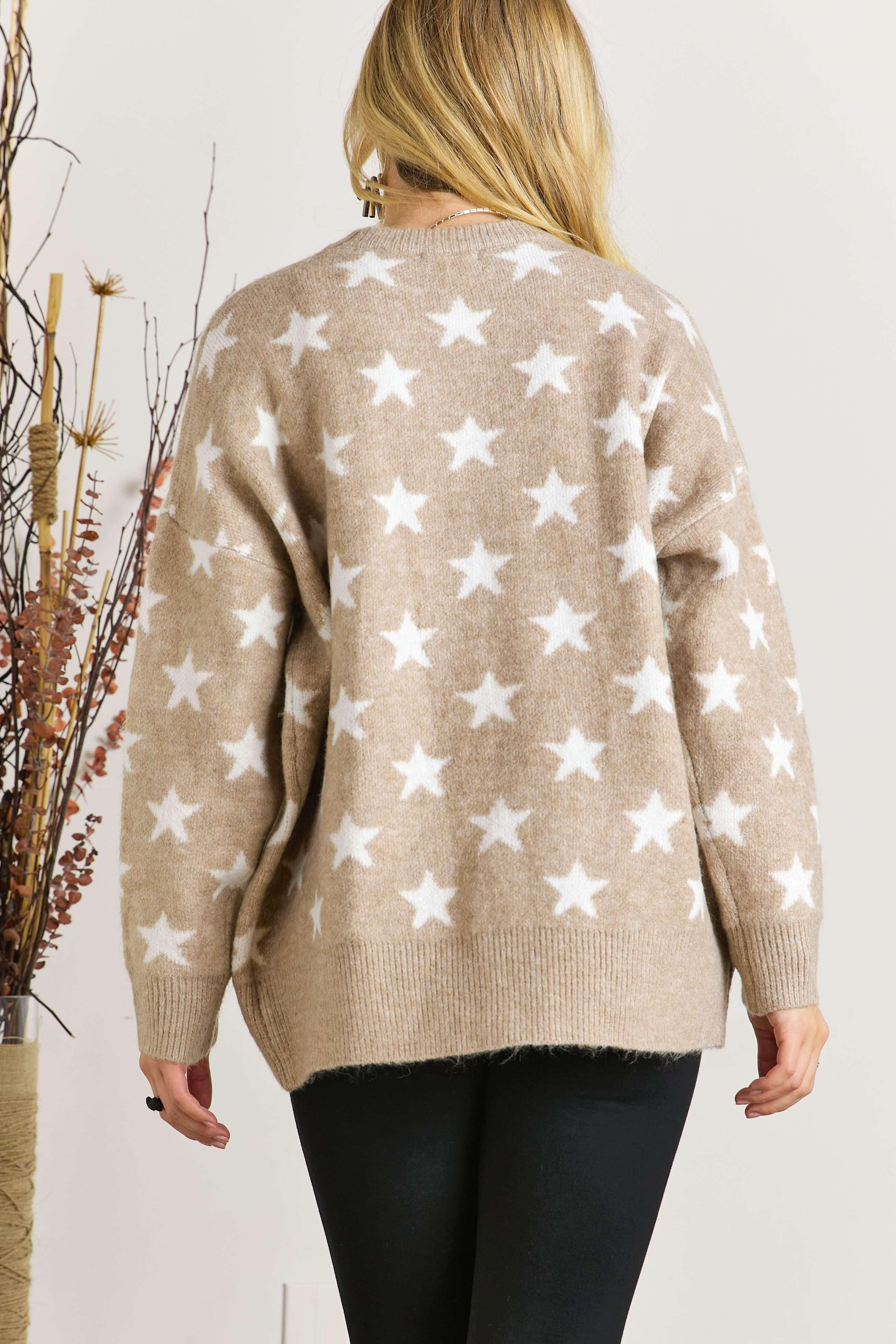 Starry night shop pullover sweater